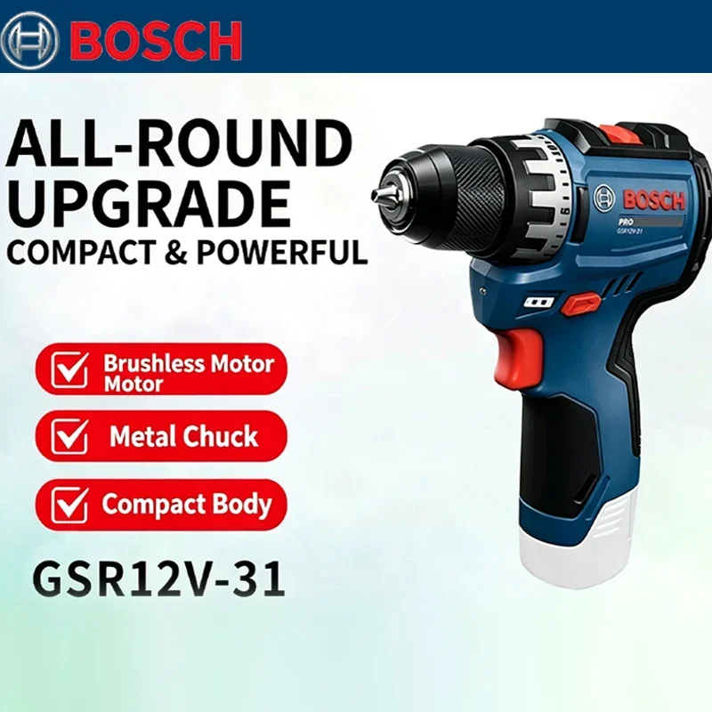 Power Tools Impact - 보쉬 GSR 12V-31 브러시리스 전기 드릴