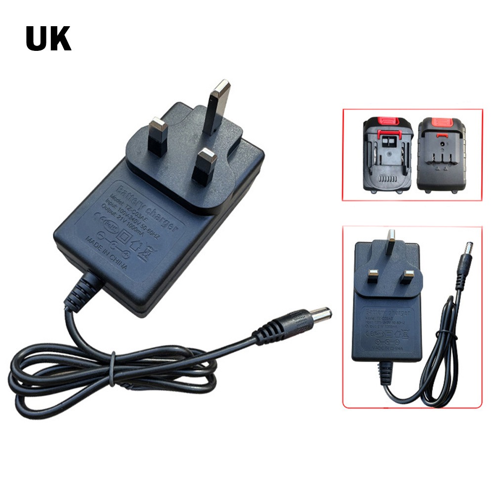 Power Tools Uk - 21V 리튬 배터리 충전기 미국/유럽/영국/호주 플러그