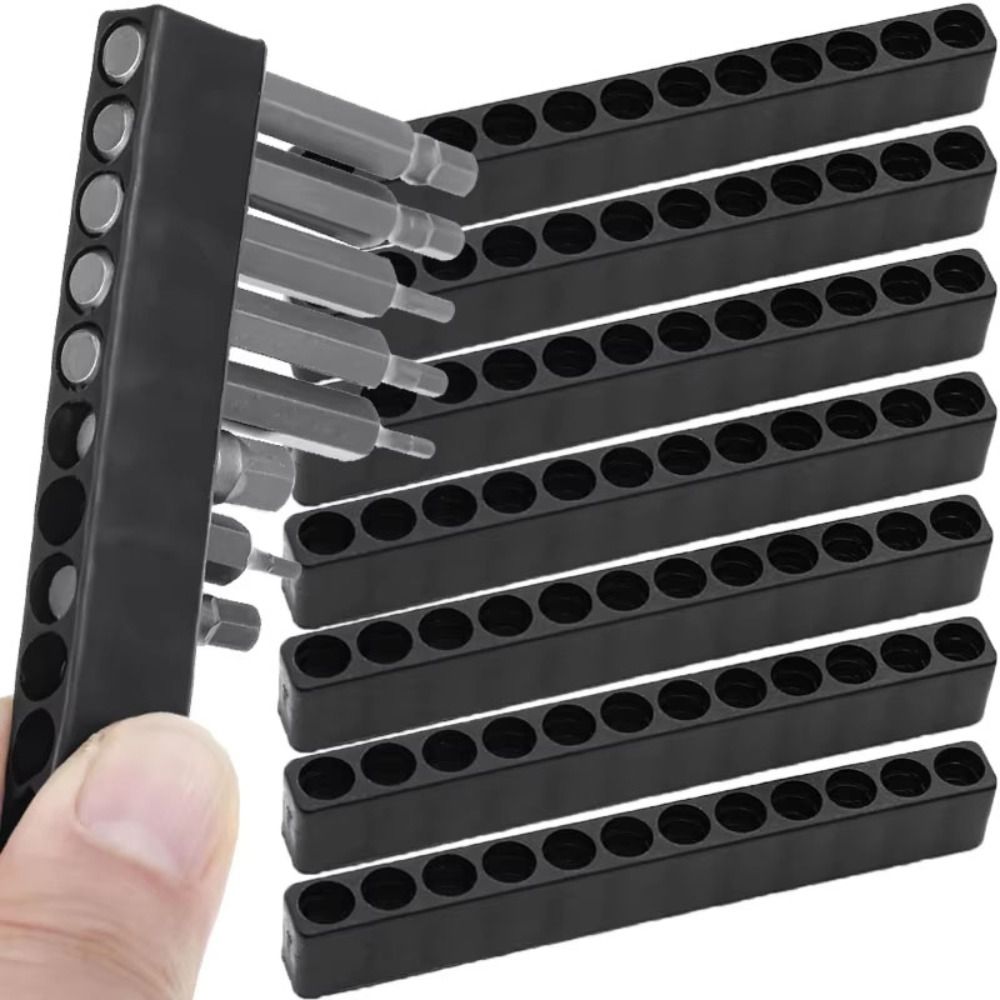 Power Tools Organizer Diy - 8/10/12홀 드릴 비트 보관대 DIY 6.35mm