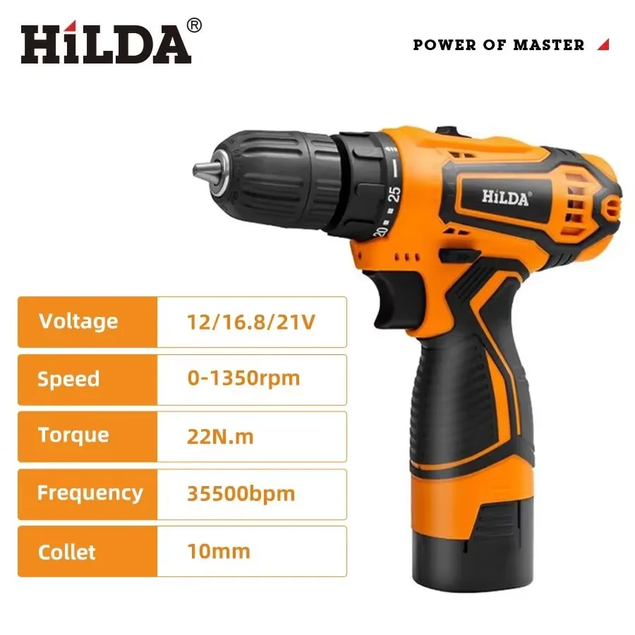 HILDA 12V/16.8V 무선 드릴, LED 조명이 - Power Tools You Must Have 리뷰 및 가격