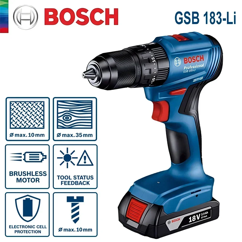 보쉬 GSB183-LI 18V 무선 임팩트 드릴, 강력 - Power Tools Impact 리뷰 및 가격
