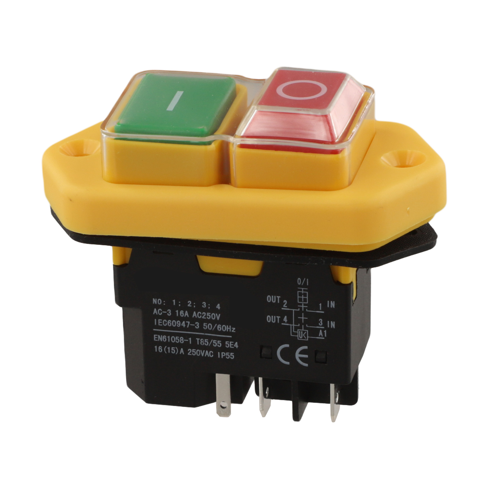 KlD-28A 5핀 푸시 버튼 스위치 250V 16A  - Power Tools Green 리뷰 및 가격