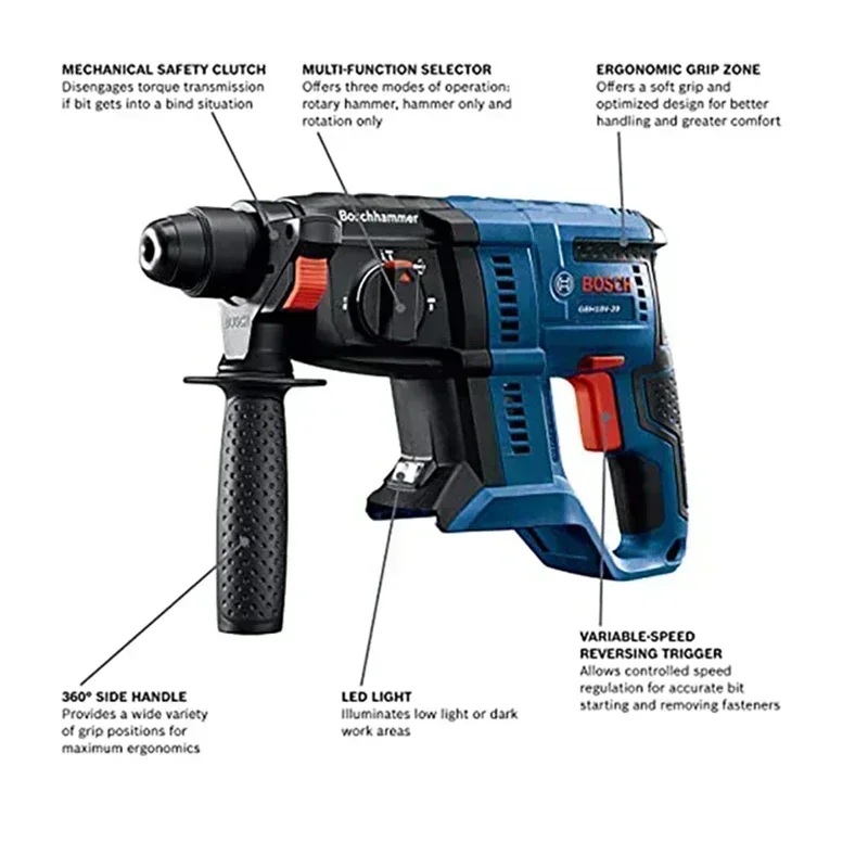 보쉬(BOSCH) GBH 180-LI 무브러시 무선 회 - Power Tools Professional 리뷰 및 가격