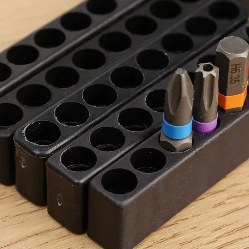 8/10/12홀 드릴 비트 보관대 DIY 6.35mm  - Power Tools Organizer Diy 리뷰 및 가격