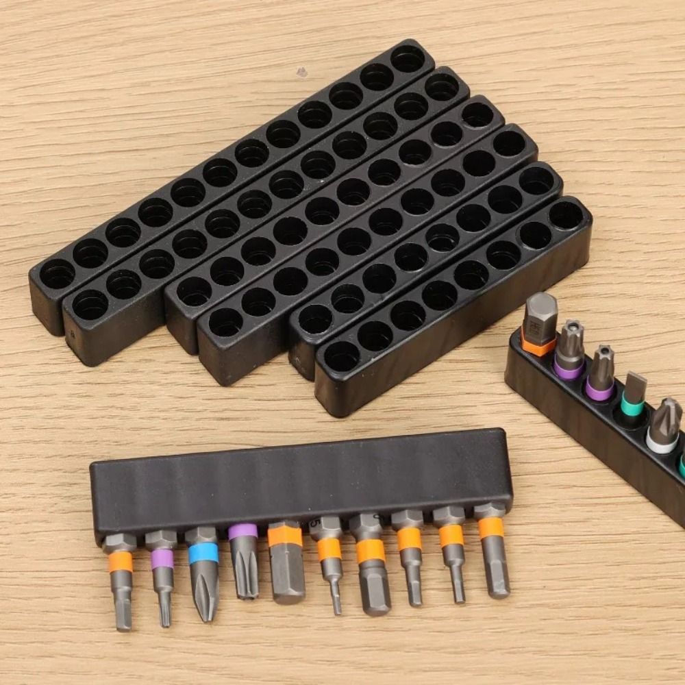 8/10/12홀 드릴 비트 보관대 DIY 6.35mm  - Power Tools Organizer Diy 리뷰 및 가격