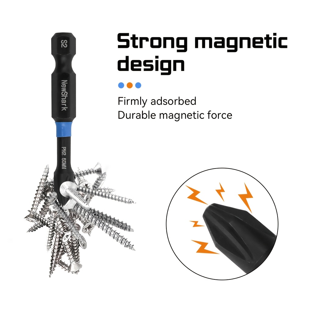 5개입 고강도 자석 필립스 드라이버 비트, S2 강철  - Power Tools For Sale 리뷰 및 가격